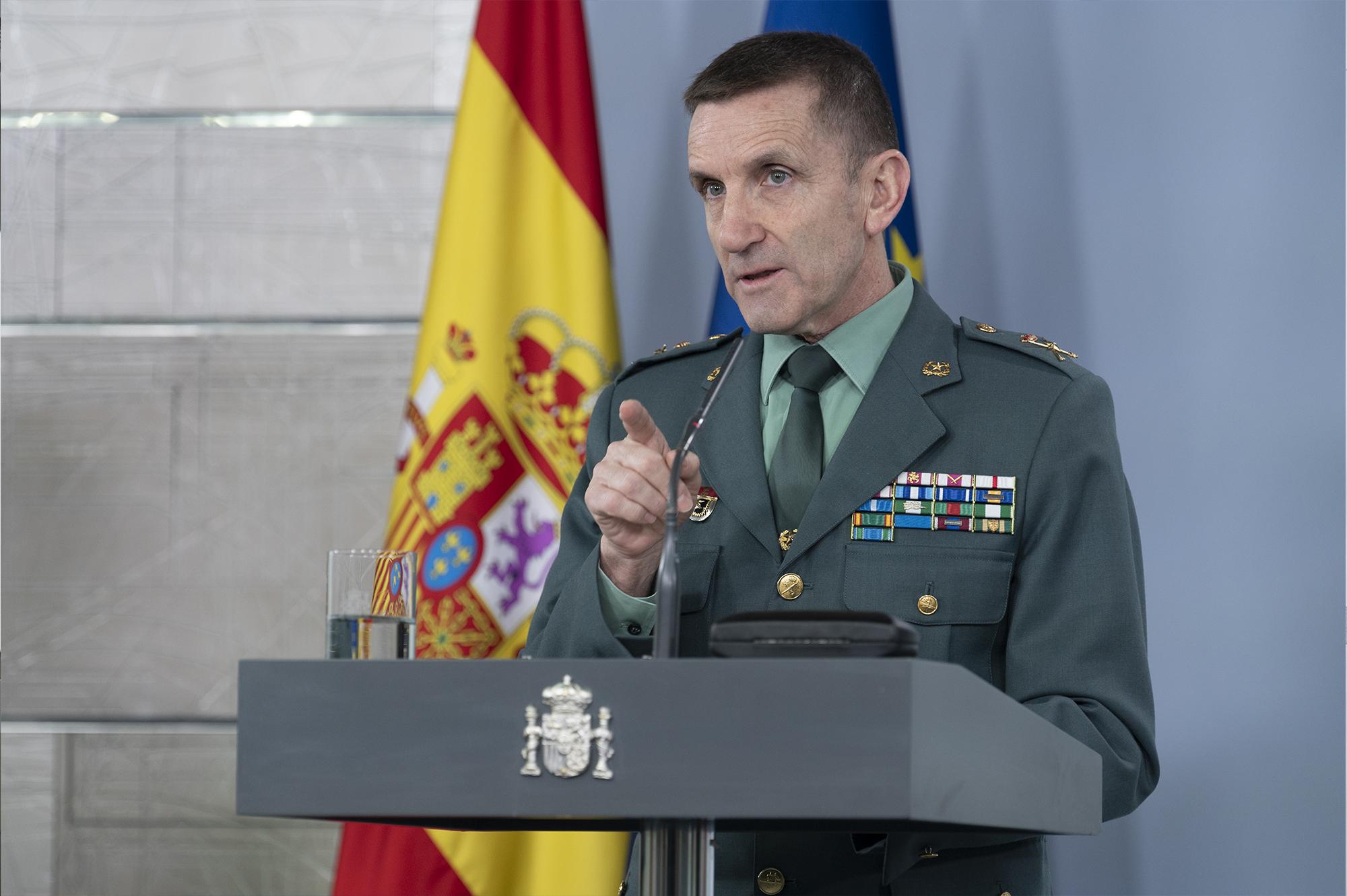 José Manuel Santiago, Jefe del Estado Mayor de la Guardia Civil.
